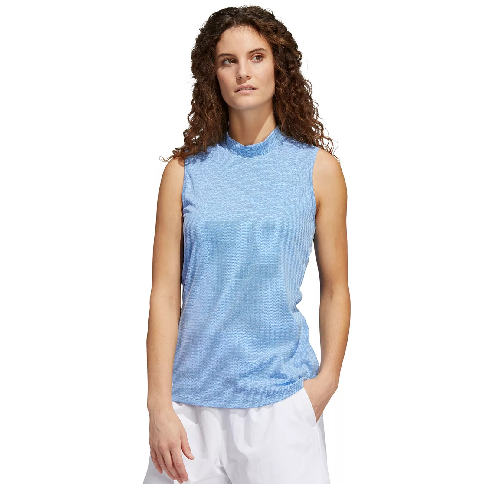 Women's adidas Essentials Mockneck Sleeveless Golf Top, Size: XS, Brt Blue | Kohl's