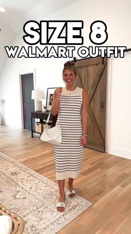 Walmart outfit! 
Sizing info: dress is TTS - I wear the size M & I’m 5’5. My waist is 29”, hips 40”, & bust 36.5”. Sandals & sneakers TTS  

Get ready with me church outfit midi dress striped dress old money aesthetic preppy summer dress outfit work midi dress mom dress comfy casual outfit summer 


#LTKFindsUnder50 #LTKWorkwear #LTKSeasonal