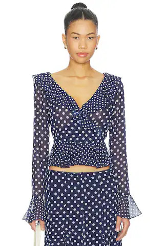 Mallorca Ruffle Wrap Top
                    
                    GUIZIO | Revolve Clothing (Global)