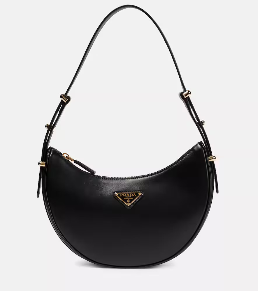 Prada Arqué leather shoulder bag | Mytheresa (UK)