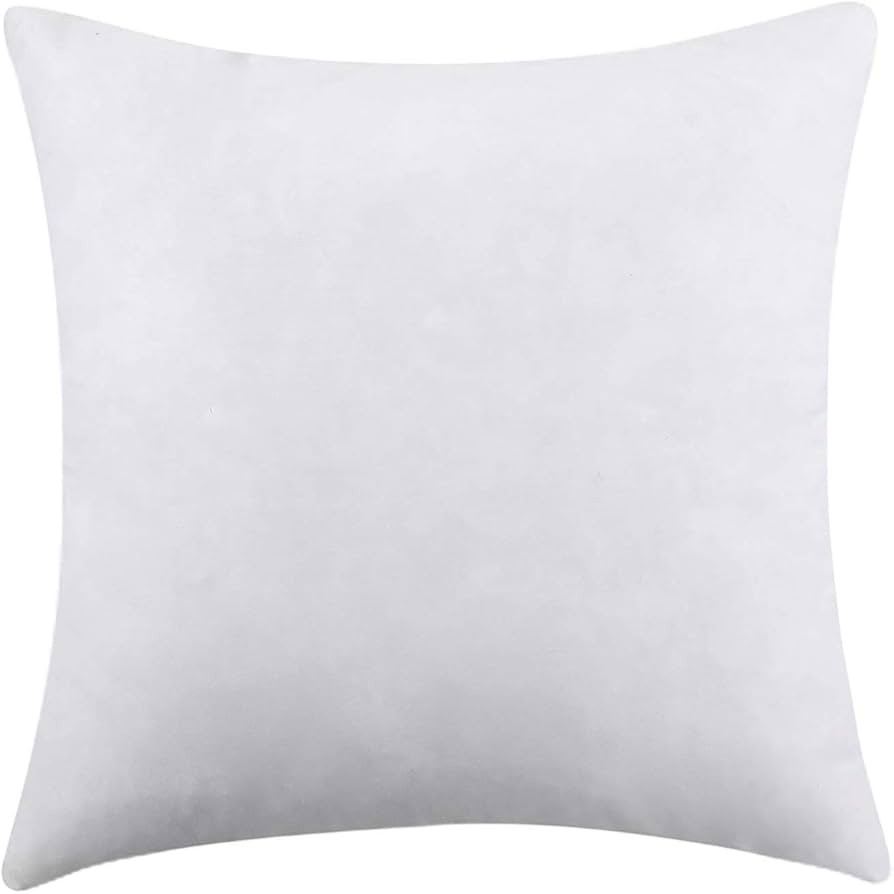 Set of 2-18" x 18" Inch Pure Duck Feather Cushions Square Inner Pads Extra Filled -100% Pure Cott... | Amazon (UK)