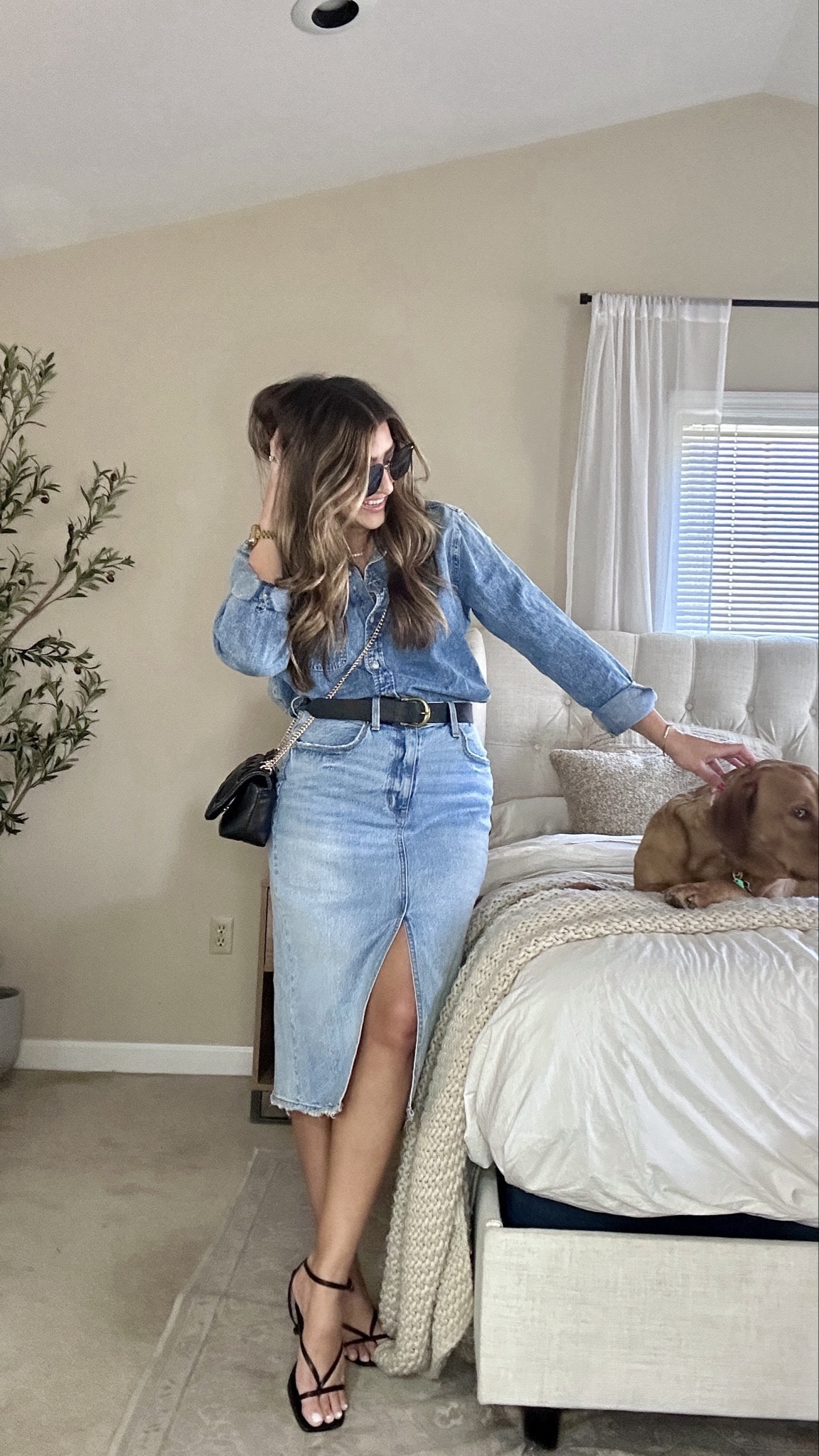 Denim on denim look. Cropped denim button down and denim midi skirt—  spring break and vacation outfit. Wearing meds and linked similar skirt as it’s low in stock! 

Tap photos to shop and follow for more. Xx

#LTKSpringSale #LTKstyletip #LTKtravel