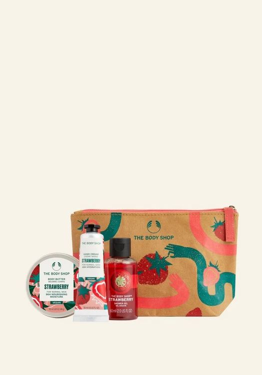 Lather & Slather Juicy Strawberry Gift Bag | The Body Shop USA