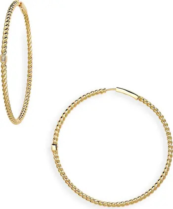 Nadri Golden Hour Extra Large Hoop Earrings | Nordstrom | Nordstrom