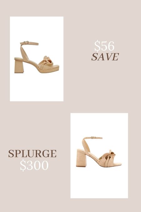 Save vs Splurge summer sandals 

#LTKshoecrush #LTKSpringSale