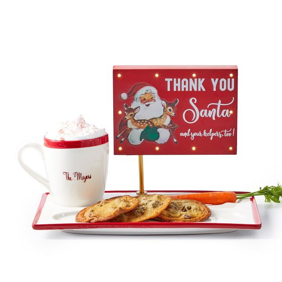 Vintage Santa Cookie Platter | Mark and Graham