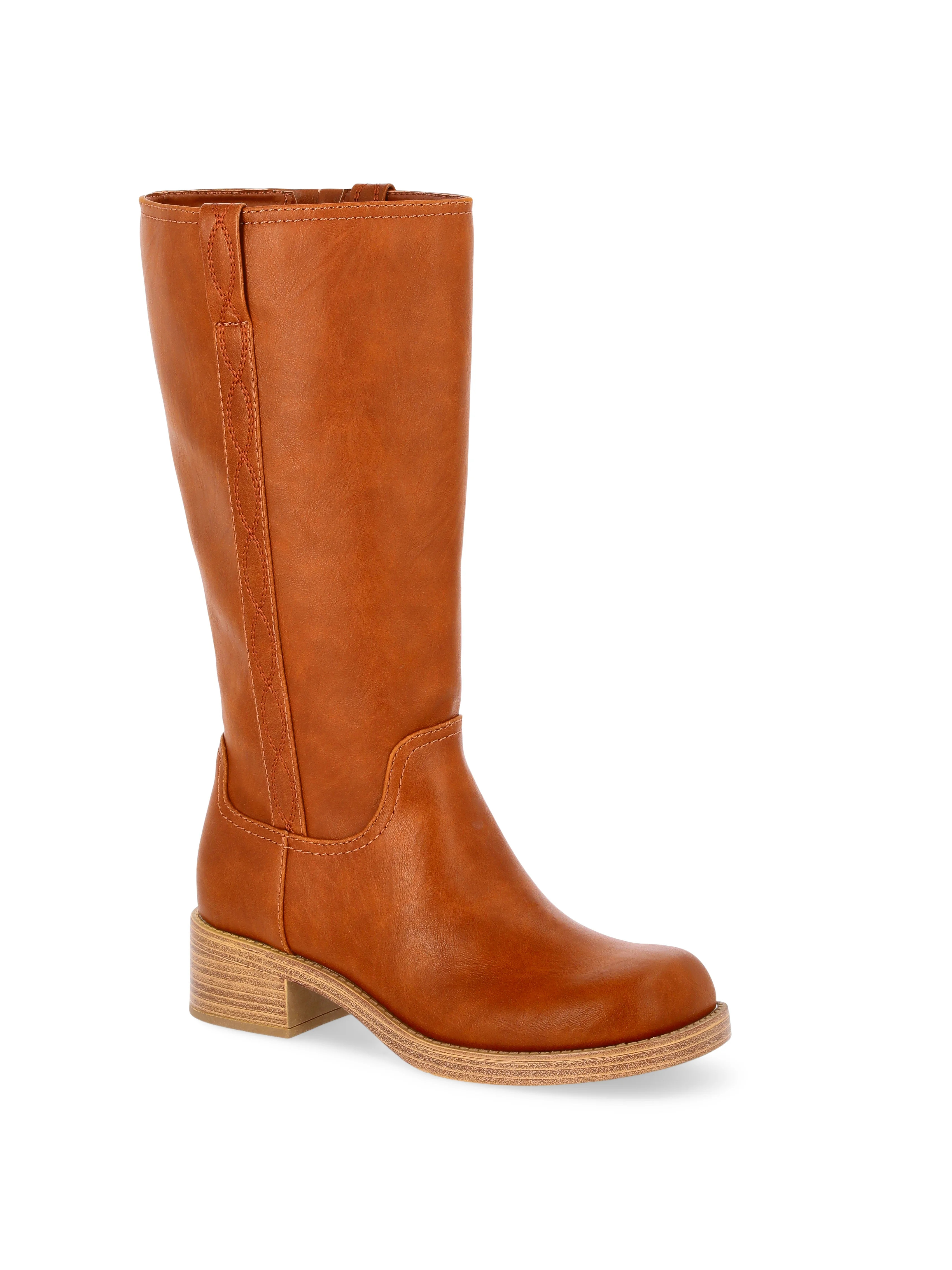 No Boundaries Tall Riding Boots, Wide Width Available, Women's | Walmart (US)