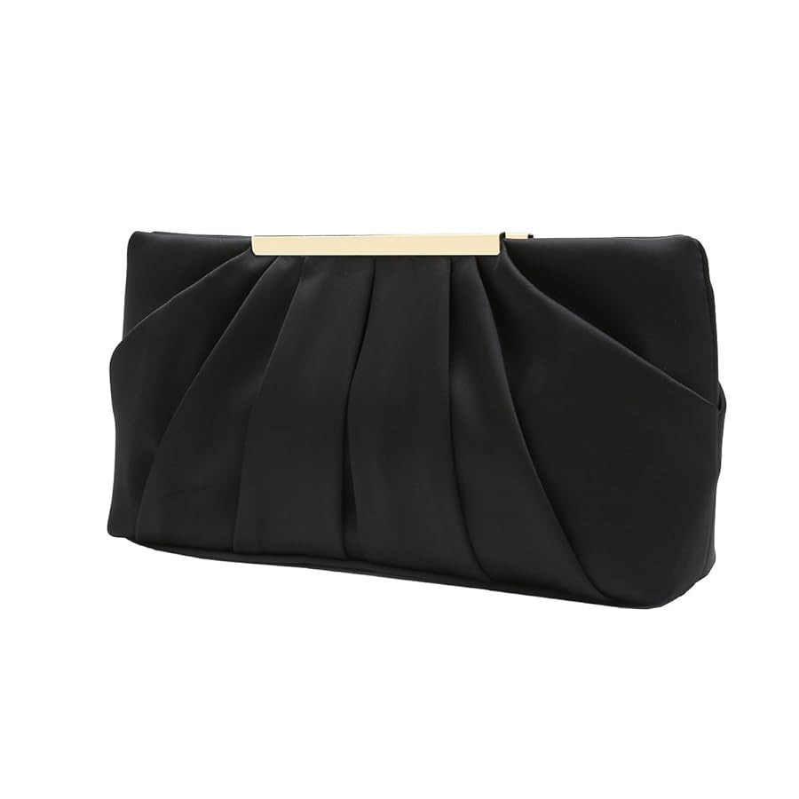 CHARMING TAILOR Clutch Evening Bag Elegant Pleated Satin Formal Handbag Simple Classy Purse for W... | Amazon (US)