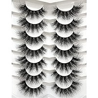 Pooplunch False Eyelashes Cat Eye Look Lightweight Natural Wispy 8D Volume Faux Mink Lashes Short... | Amazon (US)