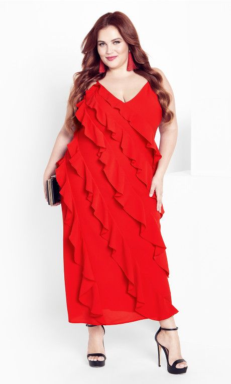 Waverly Dress - red | City Chic Online