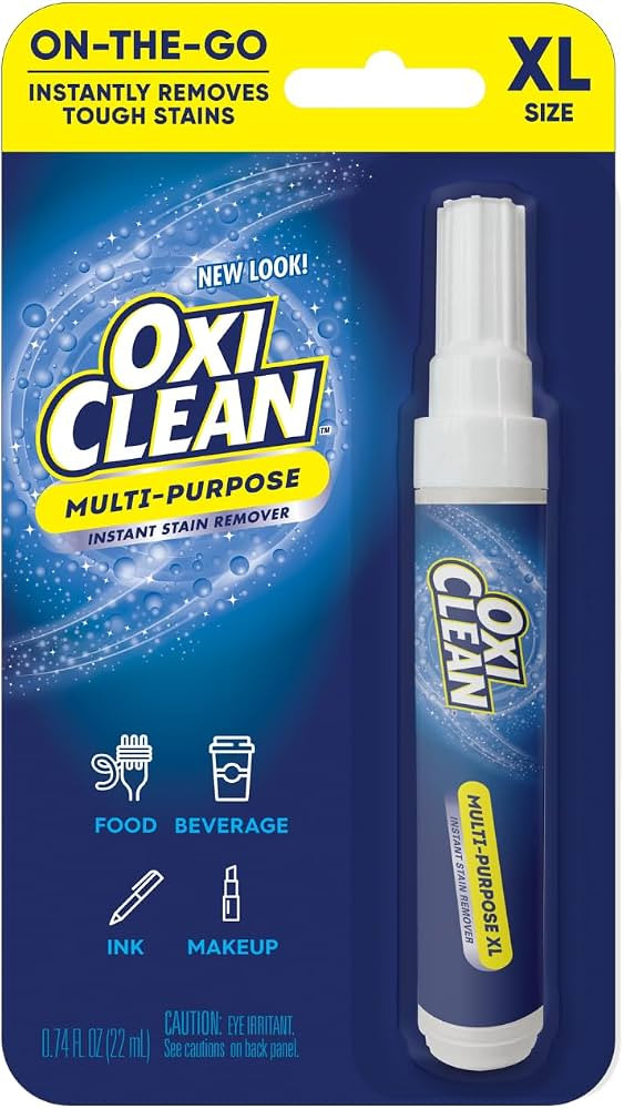 OxiClean On The Go Stain Remover Pen, 0.74 Fl Oz \u2013 Instant Travel Stain Cleaner for Clothes,... | Amazon (US)