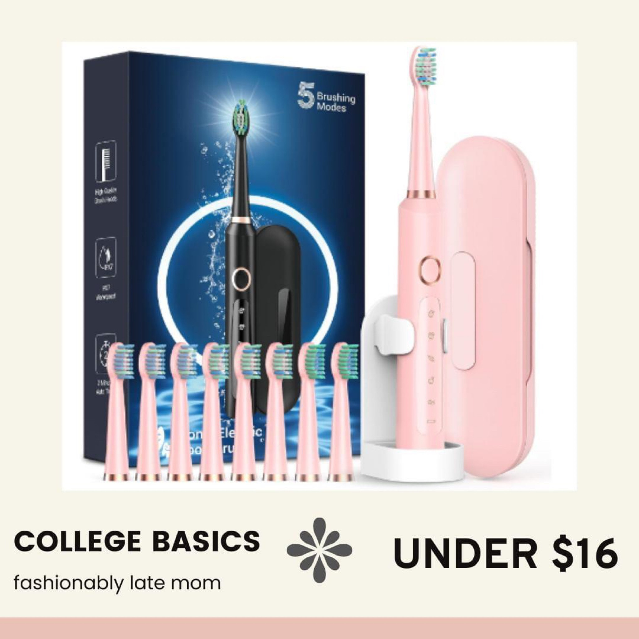 Electric toothbrush on sale 
Fashionablylatemom 
Fashionably late mom 
Amazon sale find