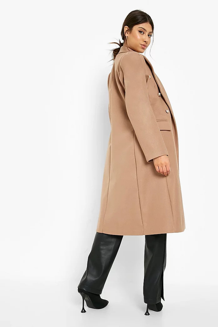 Military Wool Look Coat | Boohoo.com (US & CA)