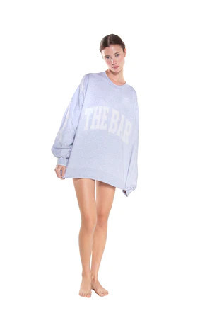 VARSITY SWEATSHIRT LIGHT HEATHER GREY | The Bar