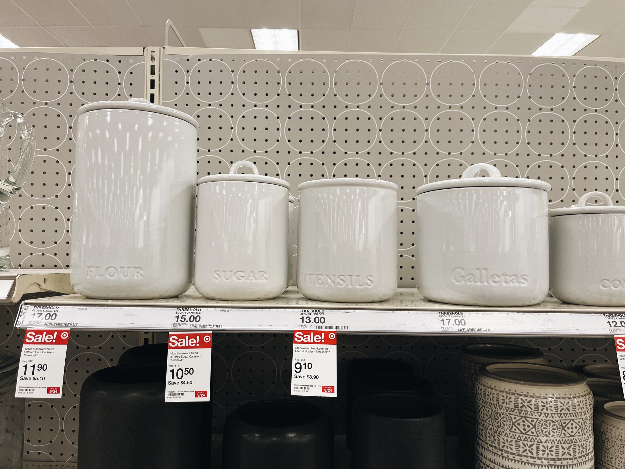 Was doing some Target shopping and I found this adorable set of hand lettered Spanish canisters from Threshold that’s on sale now. Labeled to perfection😌

 

#LTKunder50 #LTKhome #LTKsalealert