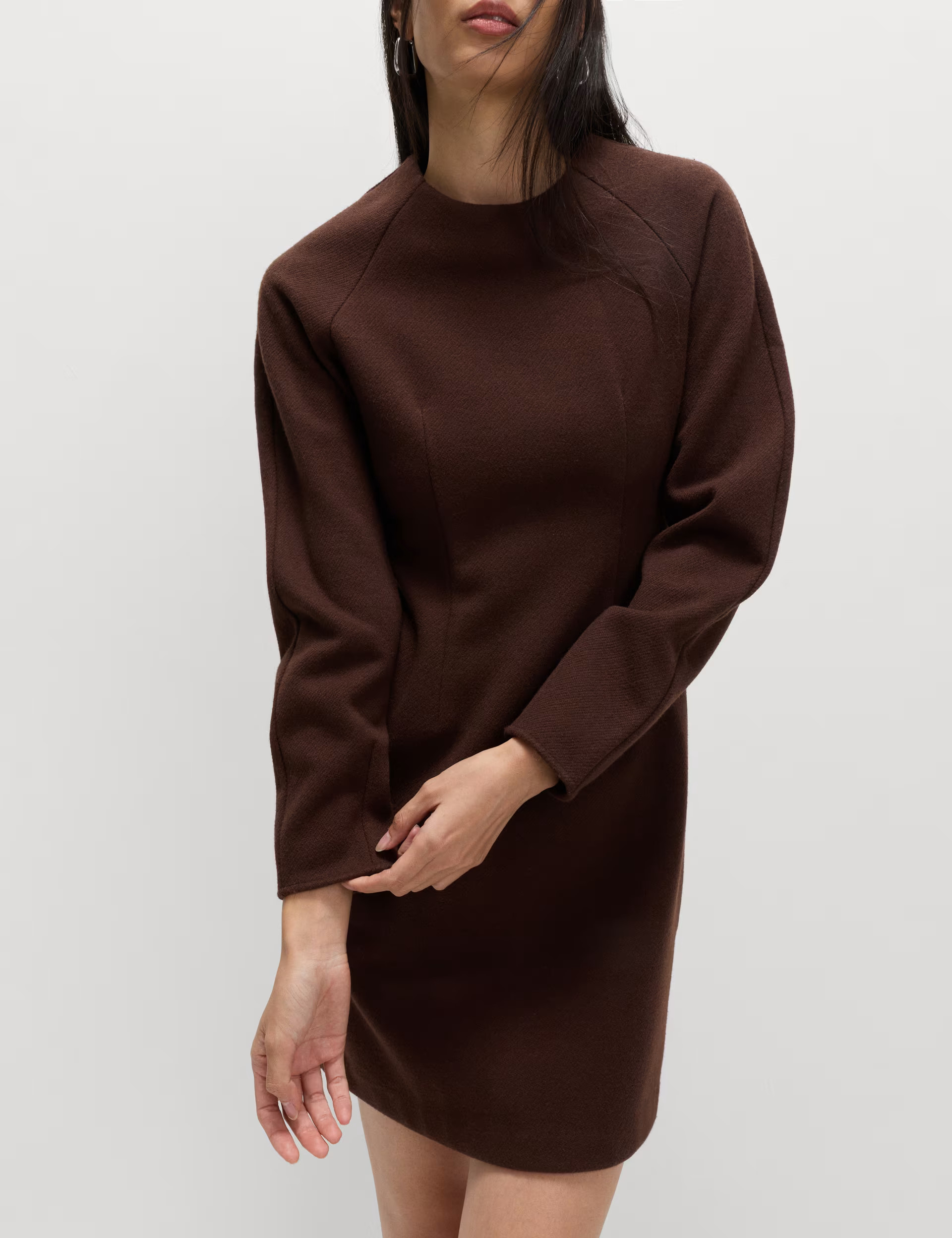 Cotton Rich Cosy Mini Relaxed Smock Dress | Marks & Spencer (UK)