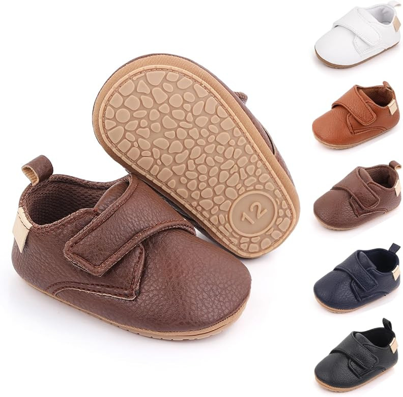 Meckior Infant Baby Boys Girls Classic PU Leather Wedding Loafers Brogue Toddler Oxford Dress Sho... | Amazon (US)
