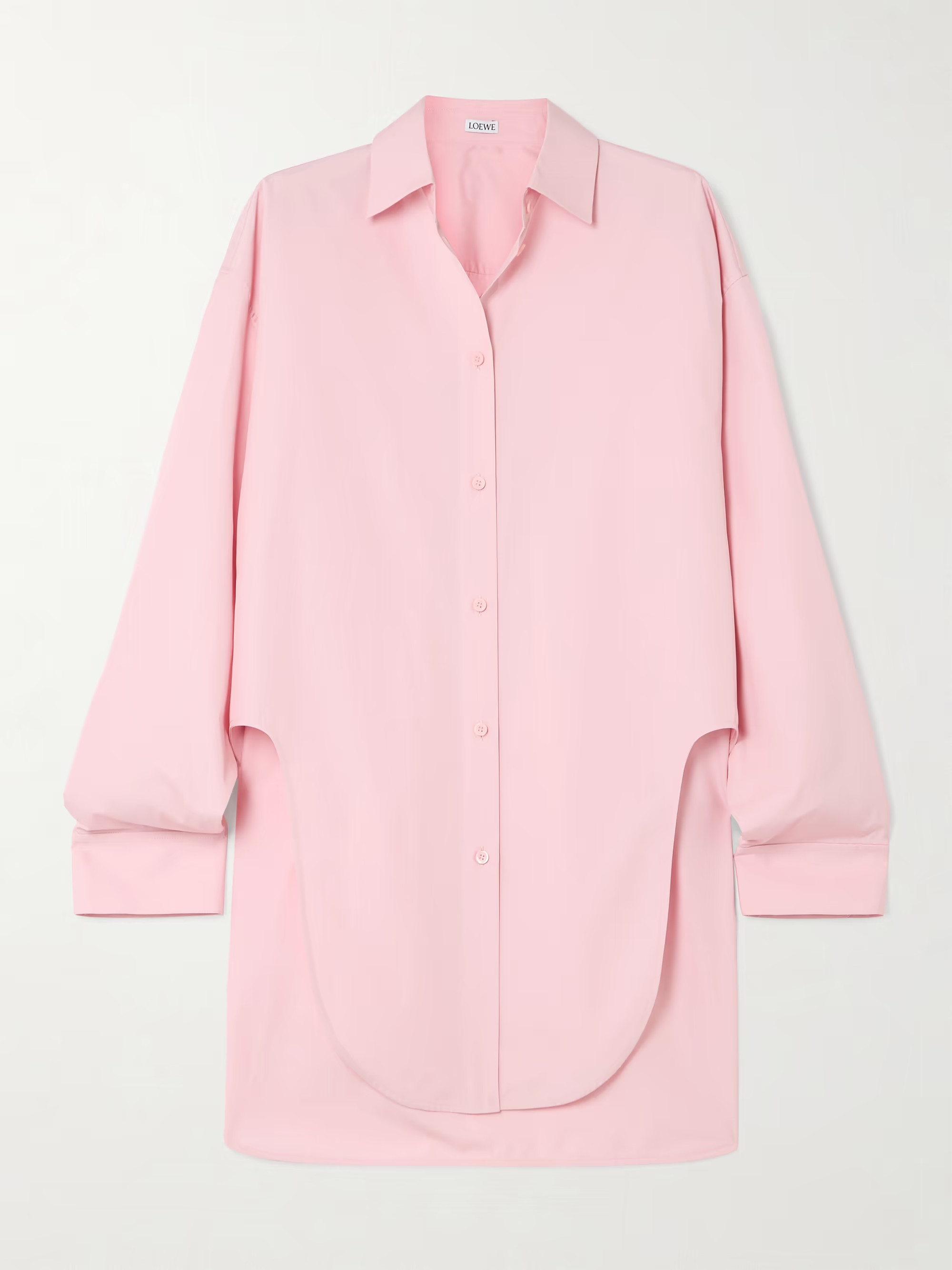 Cutout cotton-poplin shirt | NET-A-PORTER (US)
