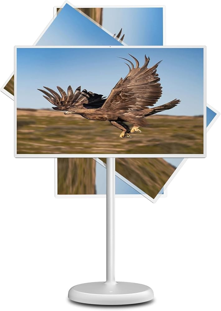 32-Inch Portable Touch-Screen-Monitor | 6G RAM+128G | 1080p Portable TV on Wheels | Android OS | ... | Amazon (US)