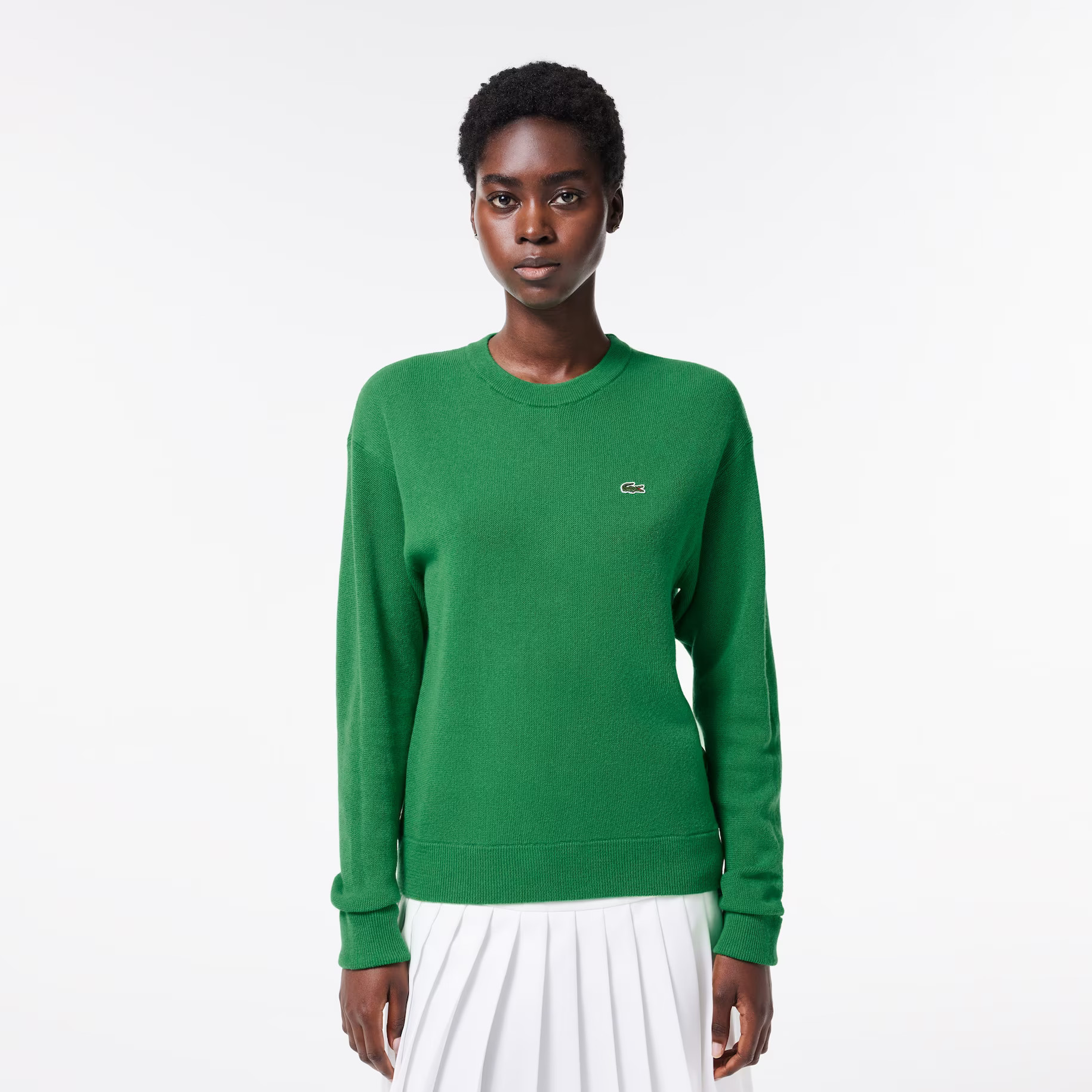 Women's Crew Neck Wool Sweater | Lacoste (US)