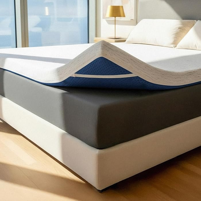 ViscoSoft 3 Inch Memory Foam Mattress Topper Queen - Select High Density Ventilated Mattress Pad ... | Amazon (US)