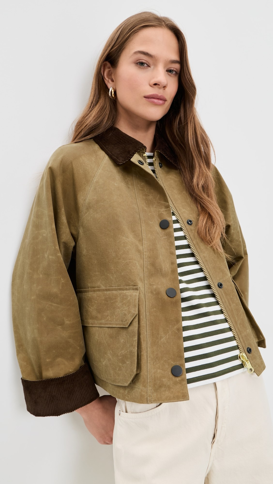 Cropped Chiltern Jacket In Waxed Cotton | Shopbop