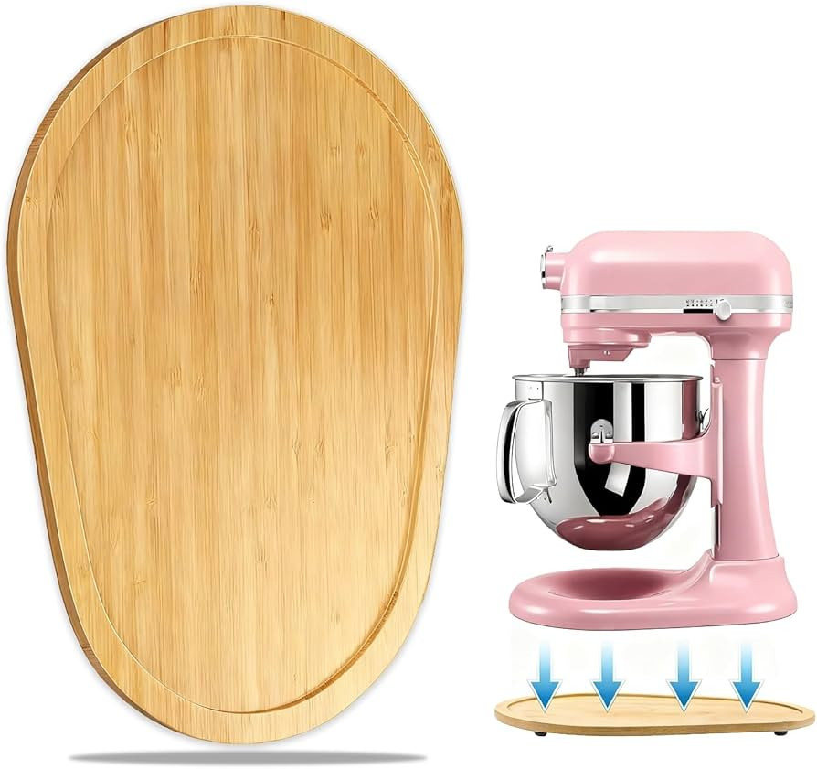 Bamboo Mixer Slider Compatible with KitchenAid 5-8 Qt Bowl Lift Stand Mixer, Appliance Sliding Ma... | Amazon (US)