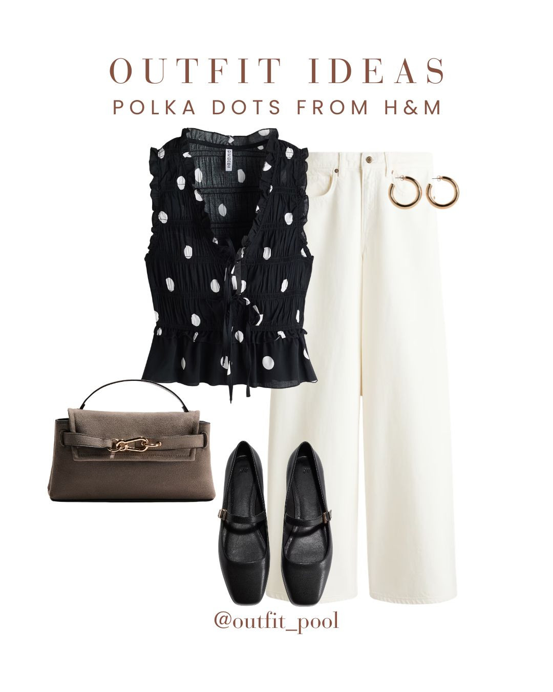 Polka dots but make it chic 🤍✨
Styled 3 H&M polka dot outfits that are perfect for everything from brunch to evenings out 🙌

1️⃣ Polka dot blouse + trousers — polished, put-together, and perfect for smart-casual days 🤍
2️⃣ Polka dot skirt + lacey black top — feminine, dressy, and ideal for dinner plans 🖤
3️⃣ Polka dot top + white jeans — fresh, effortless, and perfect for daytime looks ☀️

Timeless print, endless styling — polka dots will always be that girl 💫

To shop these outfits, check the LTK shop link in bio 🛍️💌

(Polka Dot Clothes, Polka Dot Outfit, Polka Dot Top, Polka Dot Skirt, Polka Dot Dress, Classic Polka Dot Style, Chic Print Outfit, Parisian Style Outfit, Polka Dot Blouse, Polka Dot Midi Skirt, Polka Dot Mini Skirt, Casual Chic Look, Dressy Polka Dot Outfit, Capsule Wardrobe Pieces, Polka Dot Summer Outfit, Polka Dot Spring Outfit, Skirt Outfit Ideas) 

 #LTKgrwm #LTKootd #LTKWorkwear