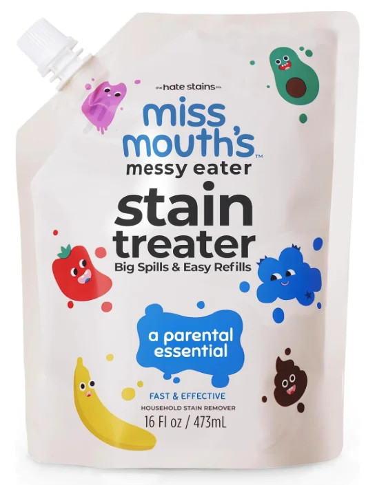 Miss Mouth's Messy Eater Stain Treater Refill Pouch, 16 Oz, Stain Remover for Food, Grease, Coffe... | Walmart (US)