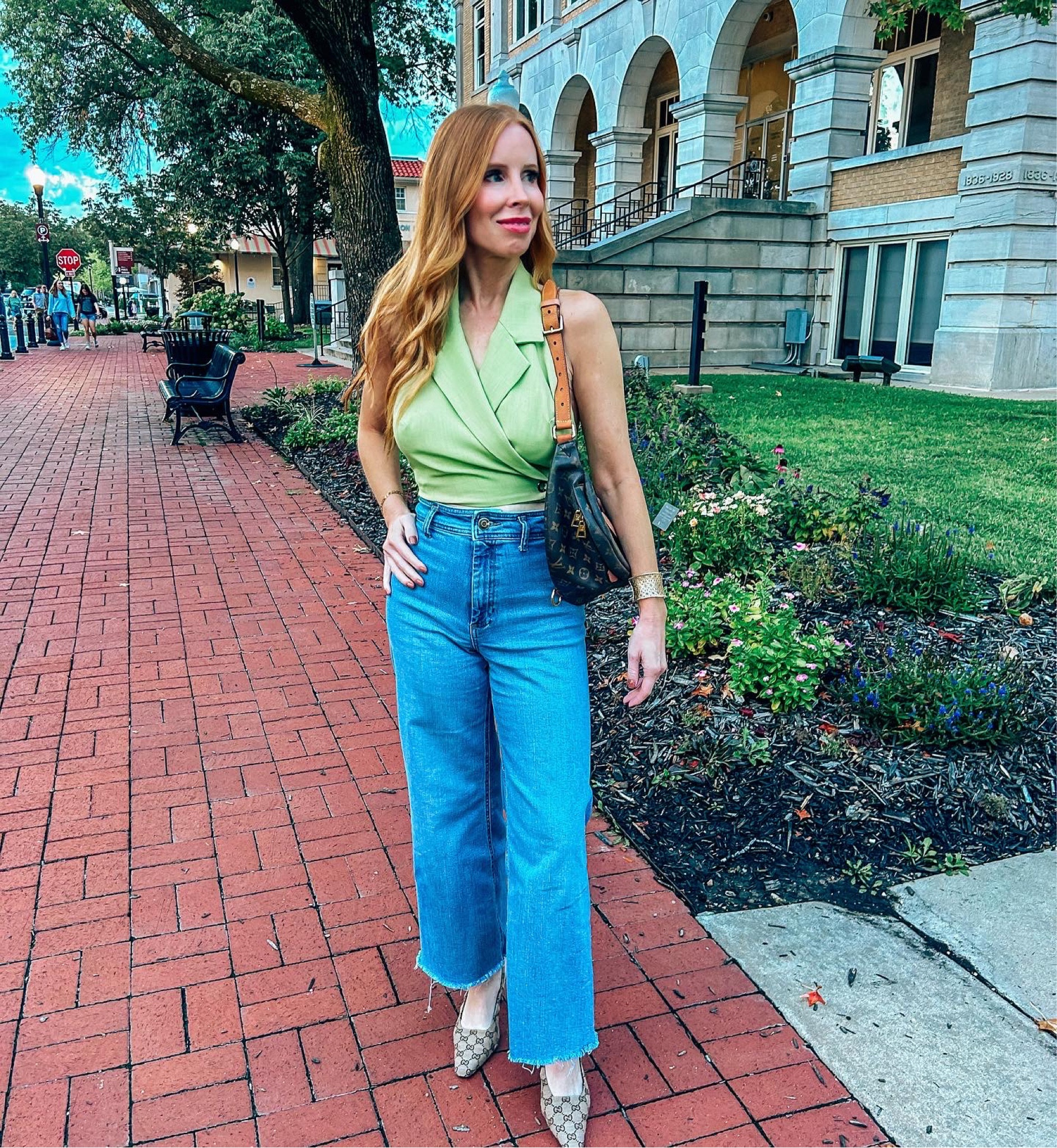 Wide leg jeans, fall outfit, Gucci, date night outfit, fall look 

#LTKfindsunder100 #LTKover40 #LTKstyletip