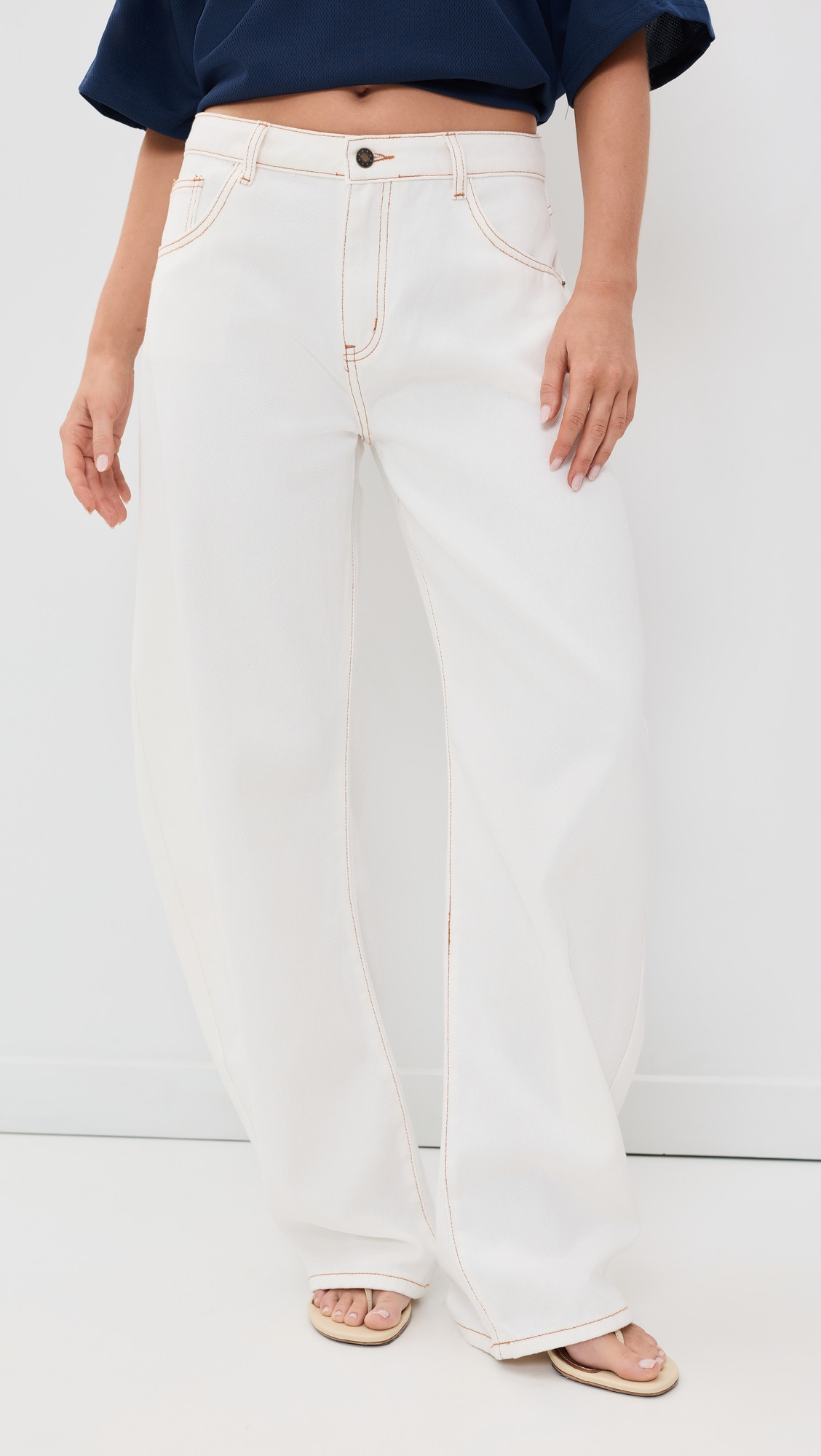 Lioness Horseshoe Jeans Porcelain L | Shopbop