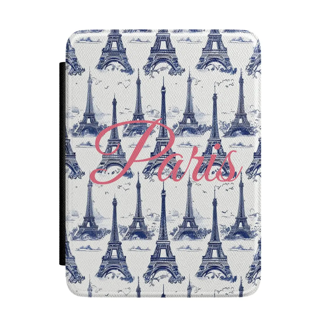 Paris Eiffel Tower Pattern Kindle Case | Paris Script Design - Etsy | Etsy (US)