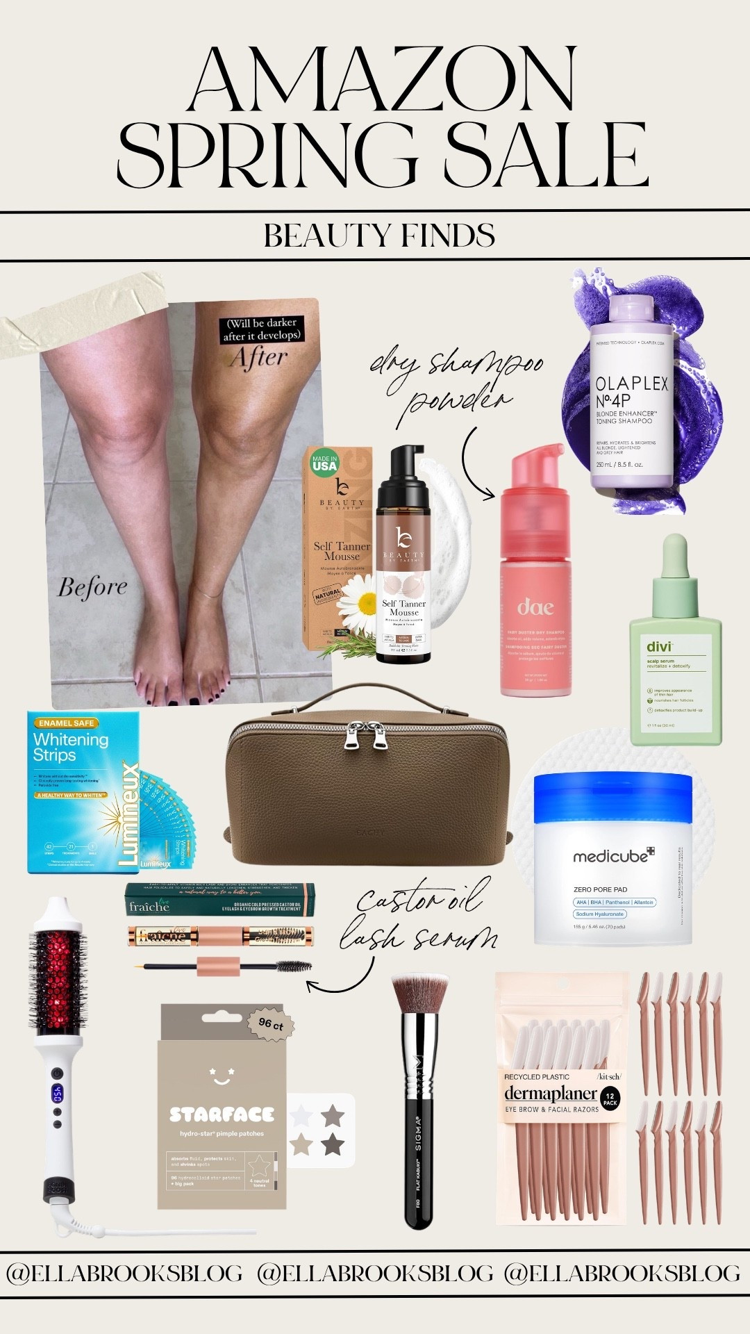 Amazon spring sale beauty finds!

Amazon beauty, makeup bag, dry shampoo powder, whitening strips, self tanner, purple shampoo

#LTKSaleAlert #LTKBeauty