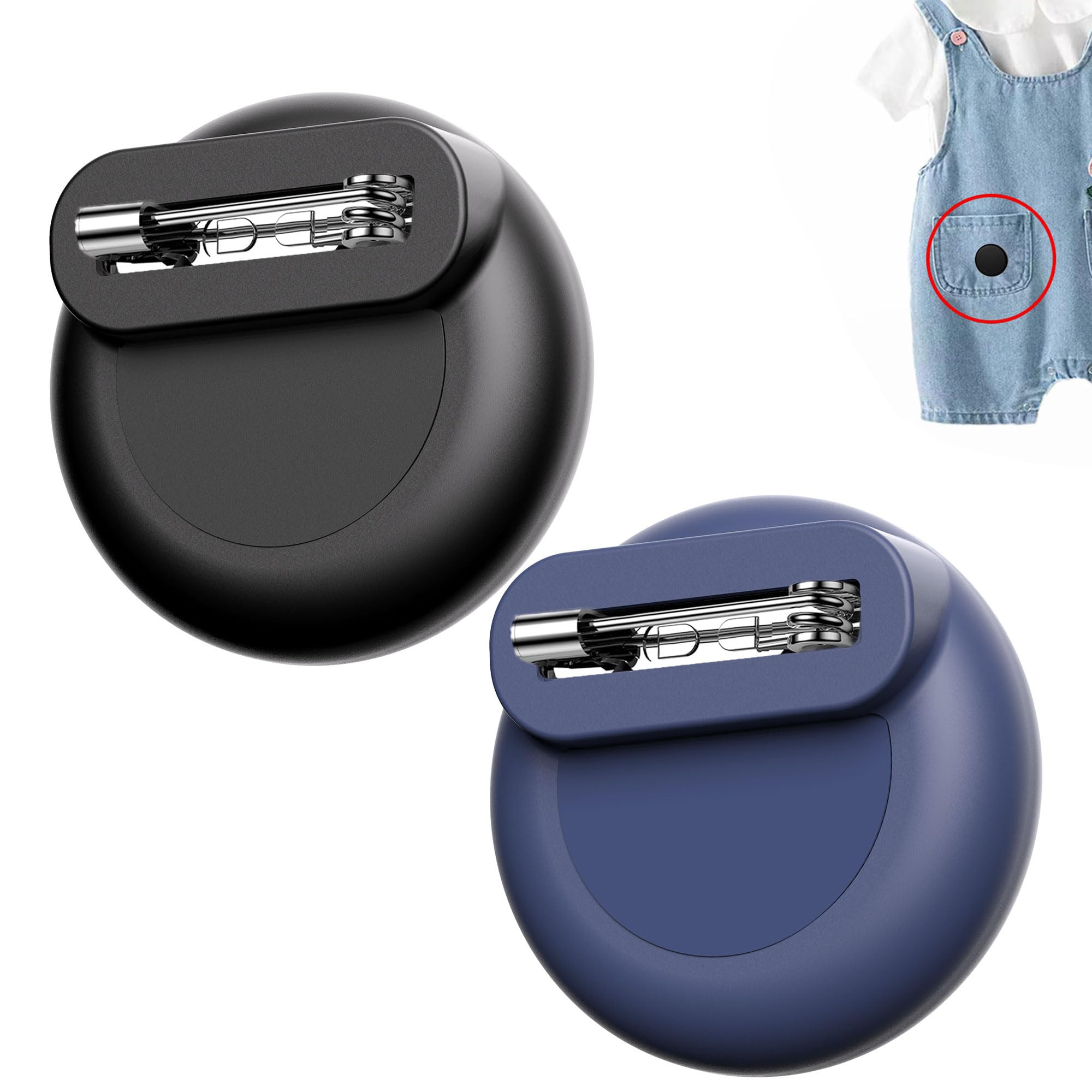 for AirTag Holder for Kids with Invisible Pin, Anti Lost, Lightweight GPS Tracker Case for Air Ta... | Amazon (US)