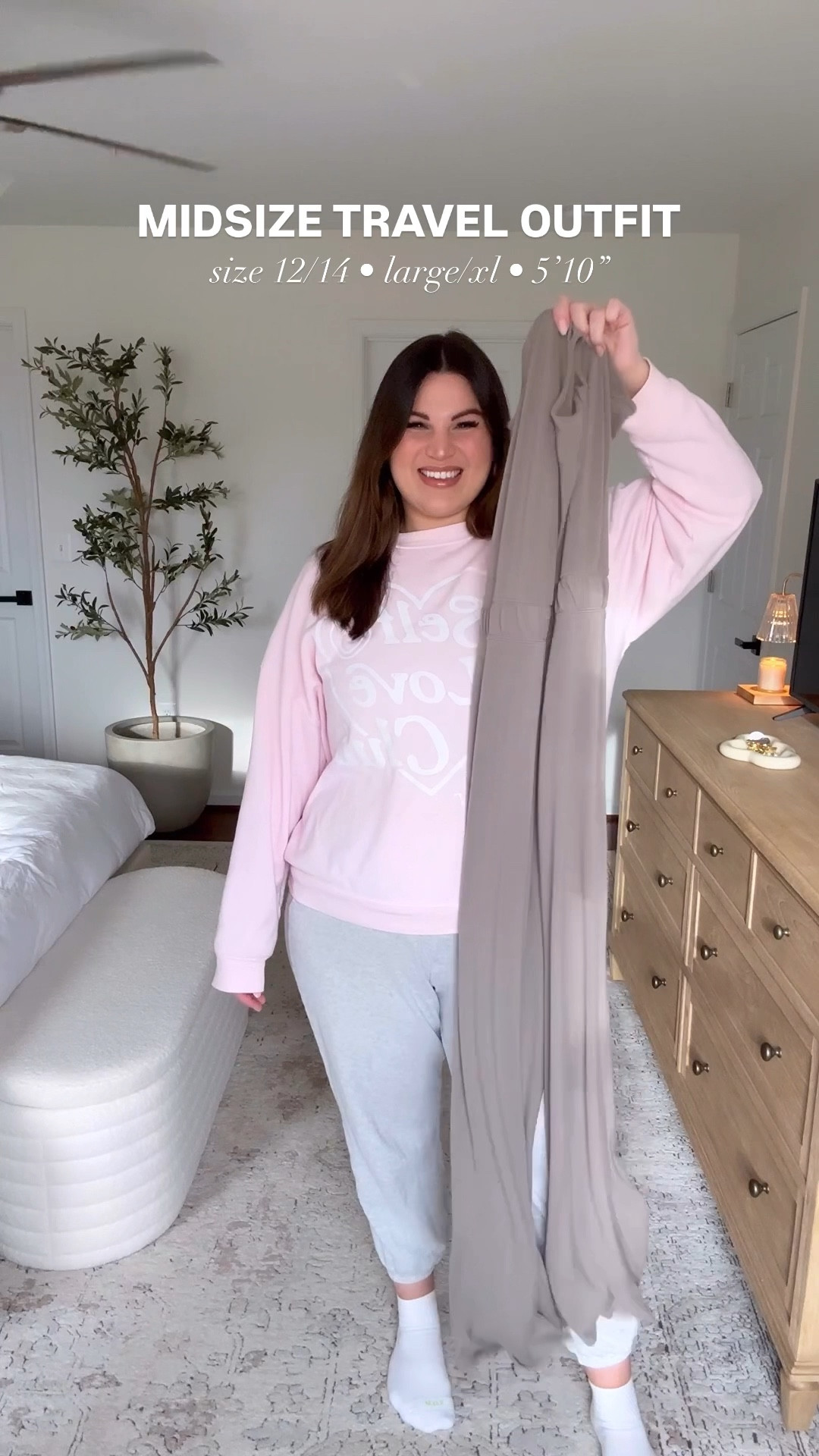 Midsize travel outfit! I’m resharing this travel outfit as I noticed this Abercrombie jumpsuit is still available + on clearance (you can also save even more with the code : JENREED) And it was my most worn outfit for travel in 2024! If you are looking for something comfy yet breathable to wear during travel, this jumpsuit is it! And it’s available in different lengths so it fits my long torso perfectly! 

Bralette - XL *use code KELLYELIZXSPANX to save at Spanx 
Jumpsuit - large long 
Denim jacket - L *exact denim jacket from Abercrombie, not available so added similar 
Sneakers - 9 


#LTKMidsize #LTKWatchNow #LTKTravel