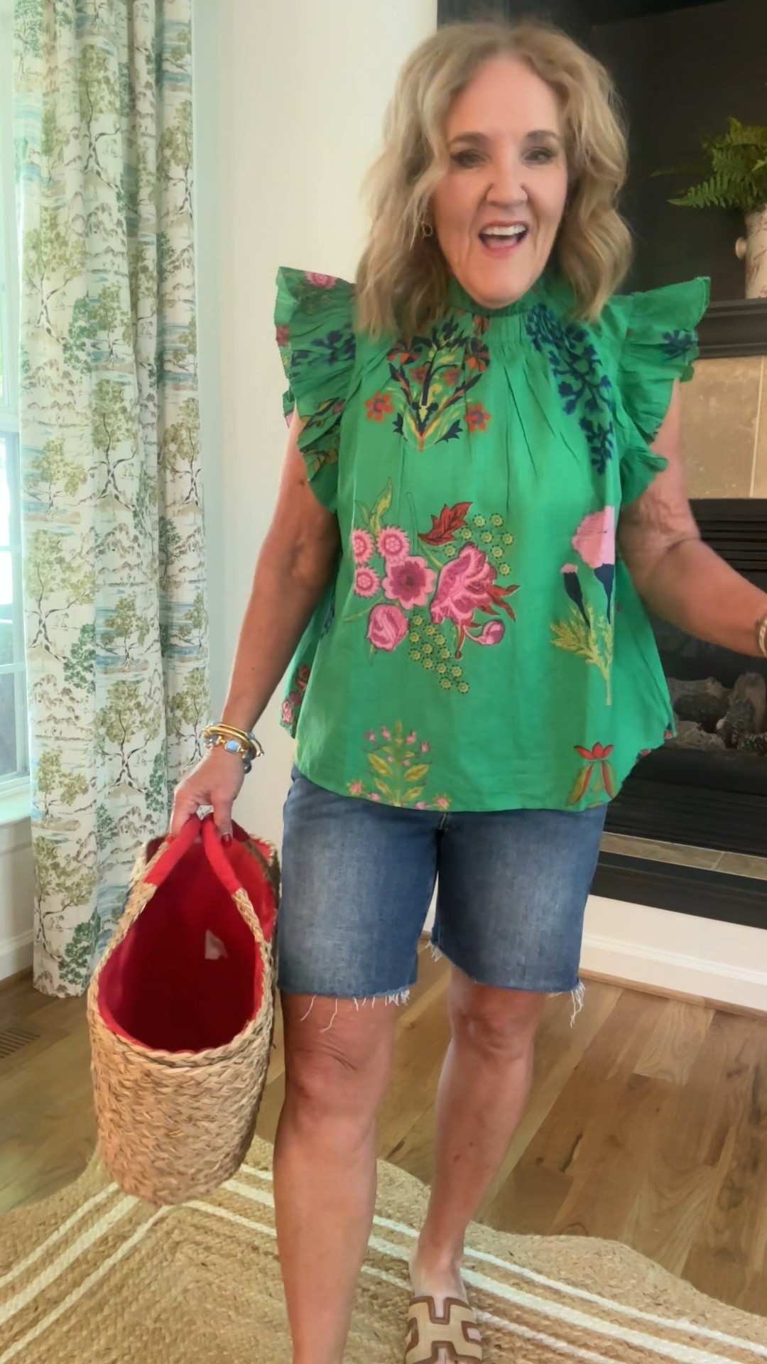 New arrivals! 15% off with code NANETTE15 good through May 31st 
Top size medium these will sell out. Shop now! 
Jeans size 29/8  
Jean shorts I’m wearing a large. The medium fits I just like them relaxed. 

Summer outfit summer blouses 

Avara tops fun blouses 

#LTKOver40 #LTKPetite #LTKFindsUnder100