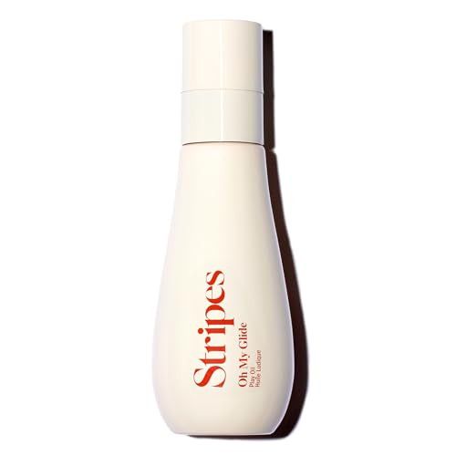 Stripes Beauty (by Naomi Watts) - Oh My Glide Intimate Play Oil, Moisturizing Vaginal Lube with Squalane, Bisabolol, Coconut & Avocado Oil, Ease Discomfort, Sensitive Skin Safe, Hormone-Free, 3.3 FlOz | Amazon (US)