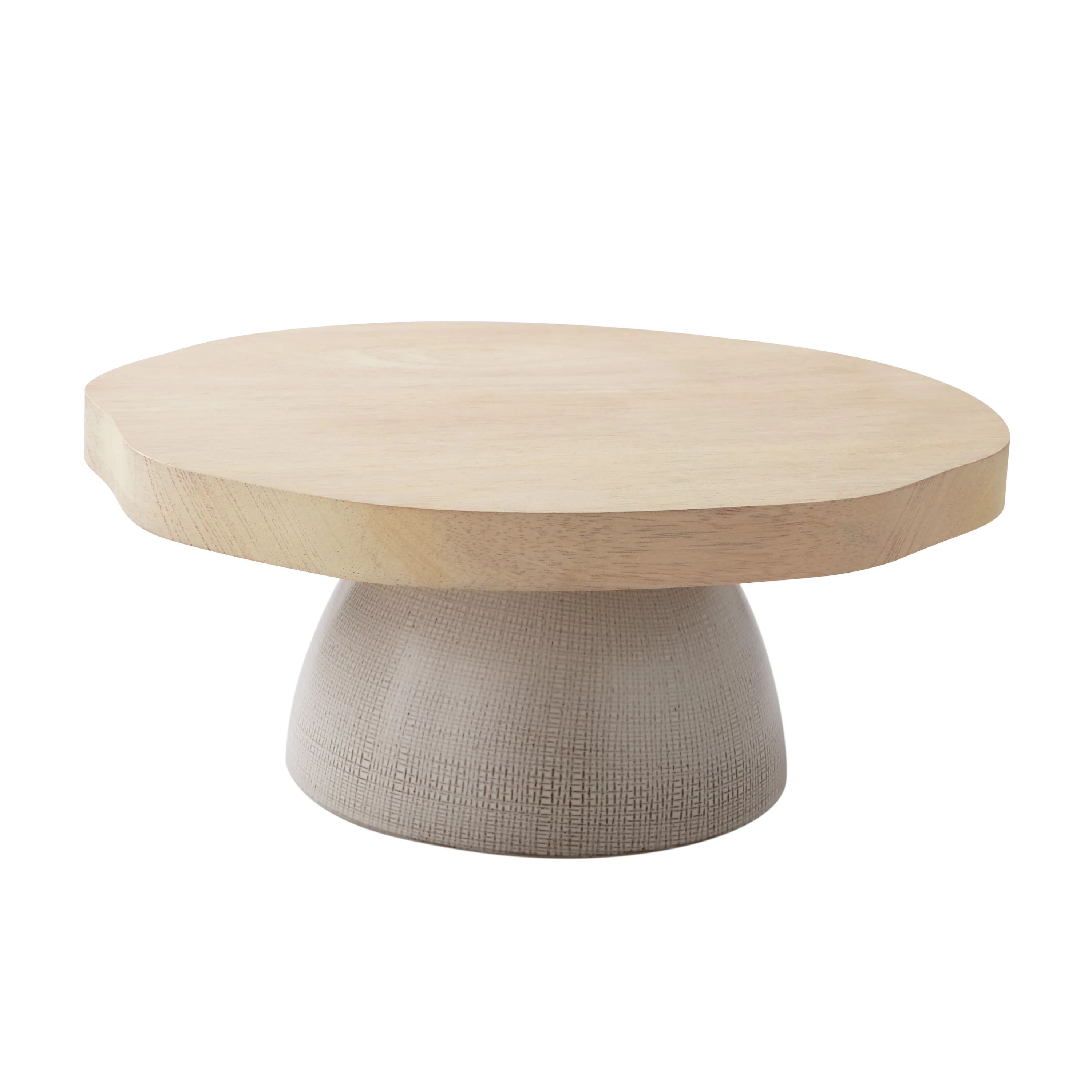 Better Homes & Gardens Whitewash Mango Wood Cake Stand by Dave & Jenny Marrs | Walmart (US)