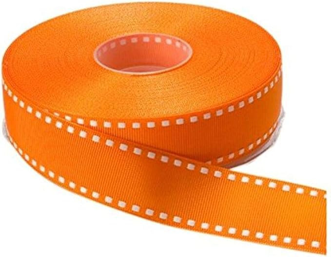 May Arts 1-Inch Wide Ribbon, Orange Grosgrain | Amazon (US)