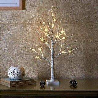 EAMBRITE Tabletop Tree Christmas Decorations, Mini Birch Tree with Lights, 24 LED Lighted Money T... | Michaels Stores