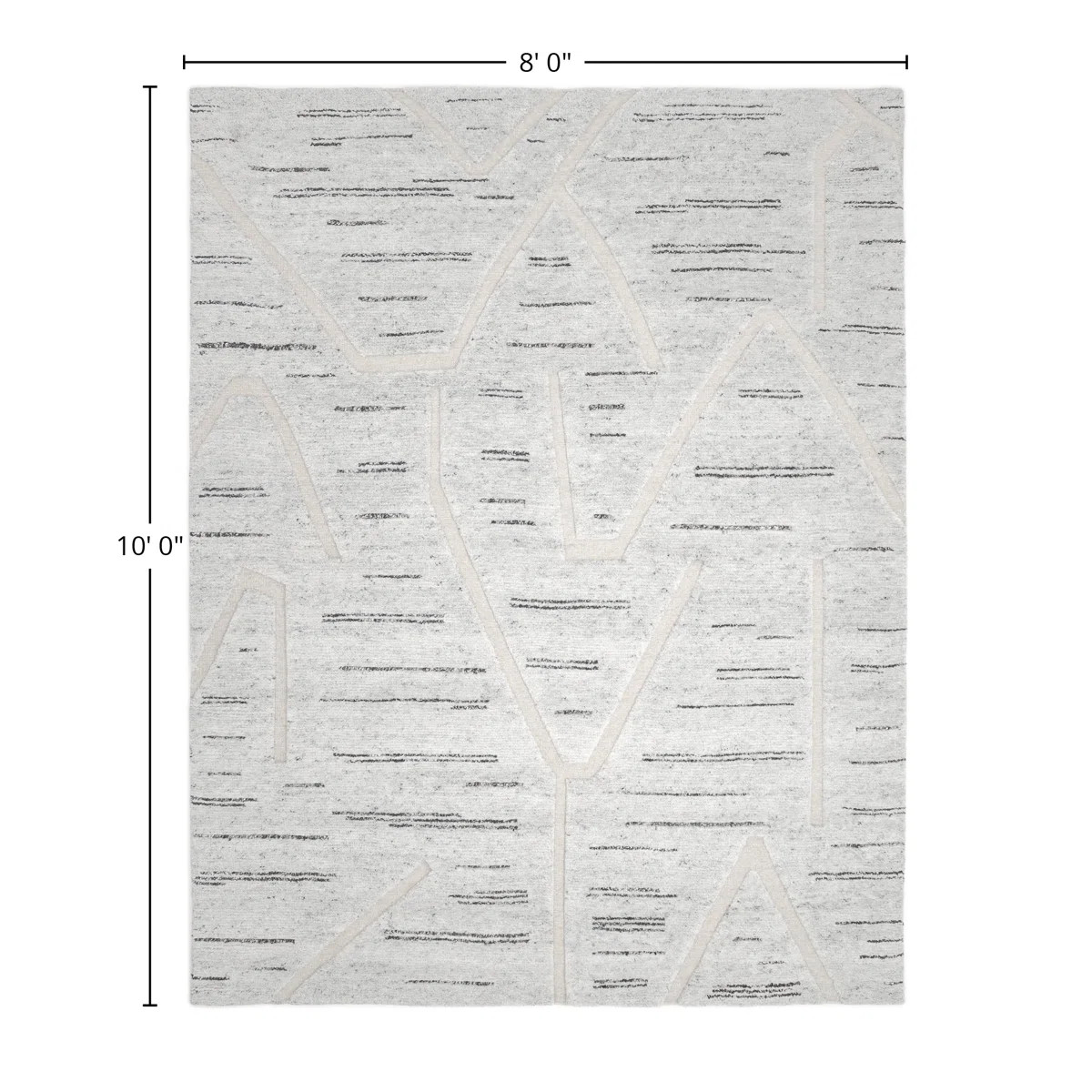 Abstract Area Rug in Light Gray/Black | Perigold