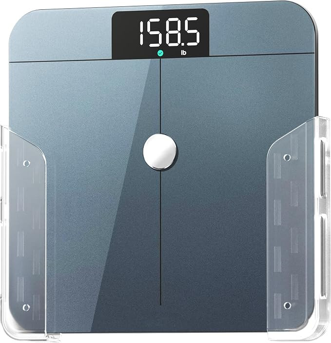 ELETIUO Wall-Mounted Scale Holder with Adhesive &Screws -Fits Most Digital Scales (Up to 1.2"/30m... | Amazon (US)