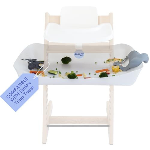 CATCHY - Food Catcher - Compatible with Stokke Tripp Trapp High Chair + 12 Other High Chairs - Highchair Sold Separately - Baby & Toddler Food & Mess Catcher - Under High Chair Accessory | Amazon (US)
