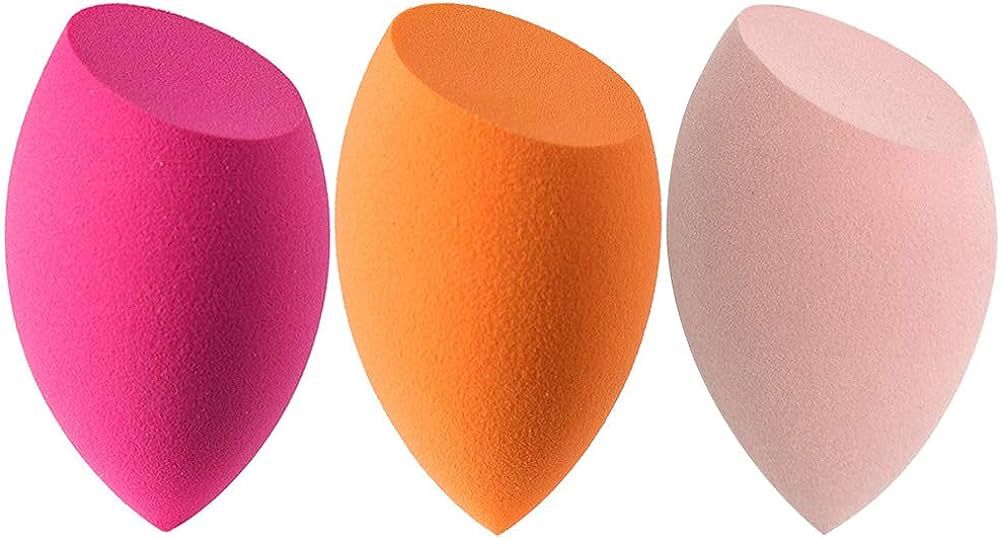 3pcs Beauty Makeup Sponges set for Dry & Wet Use - Foundation Blending Sponge for Concealer Blush... | Amazon (US)
