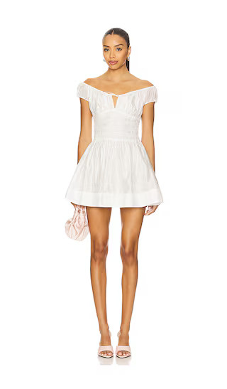 Anastacia Mini Dress in White | Revolve Clothing (Global)