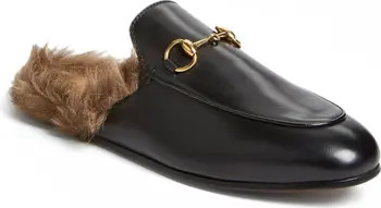 Gucci Princetown Genuine Shearling Loafer Mule | Nordstrom | Nordstrom