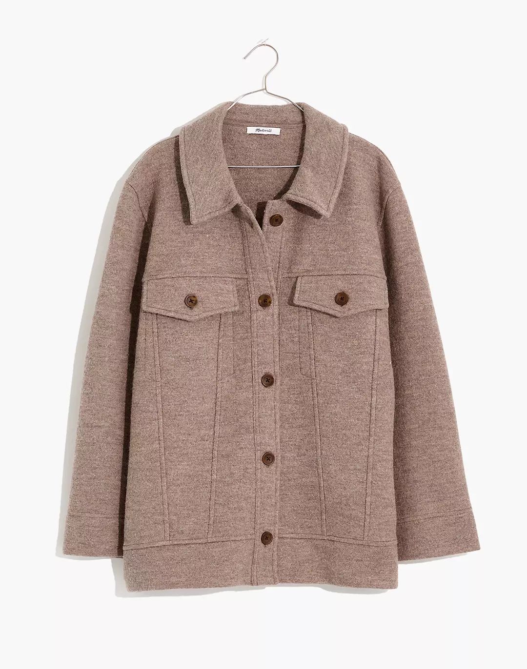 Boiled Wool Bridgman Sweater-Jacket | Madewell