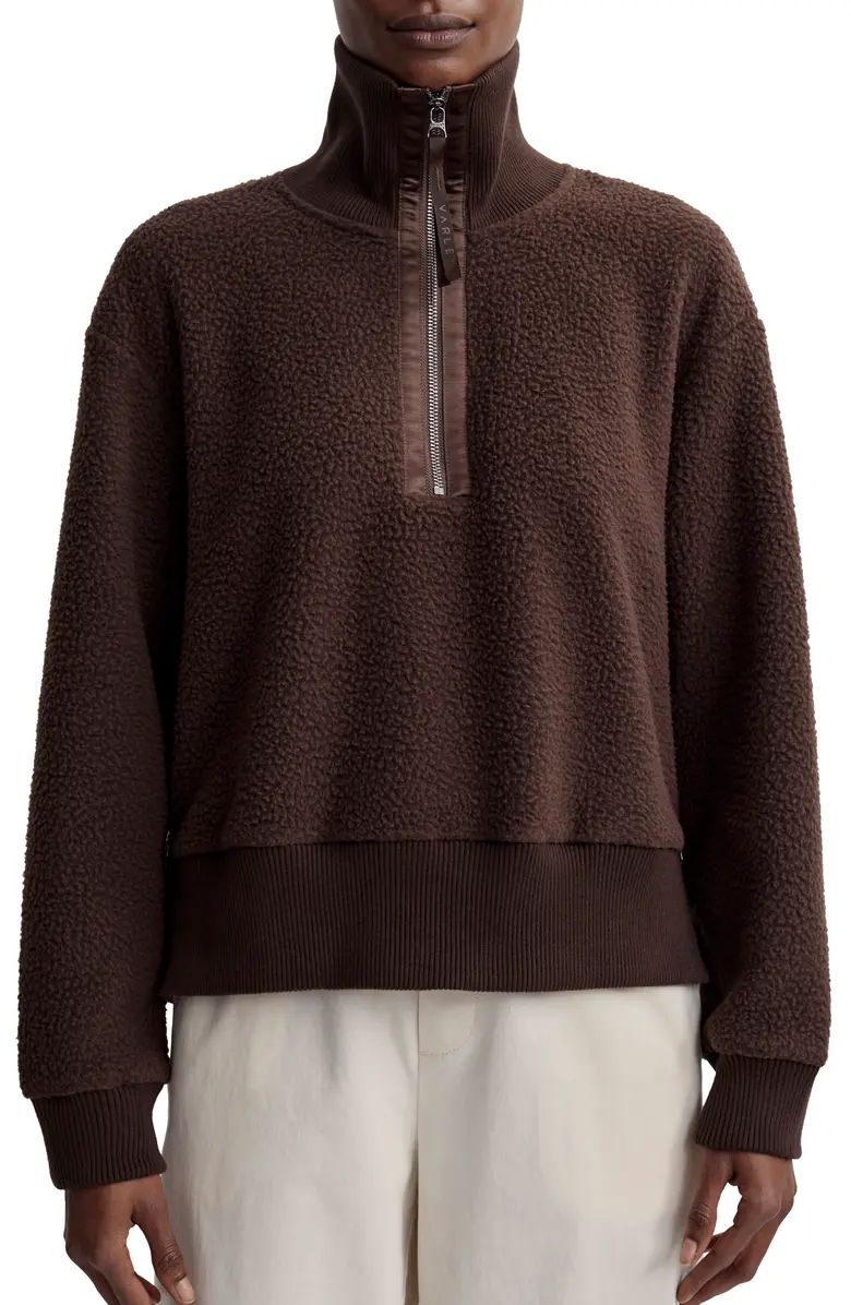 Roselle Recycled Polyester Fleece Half Zip Pullover | Nordstrom