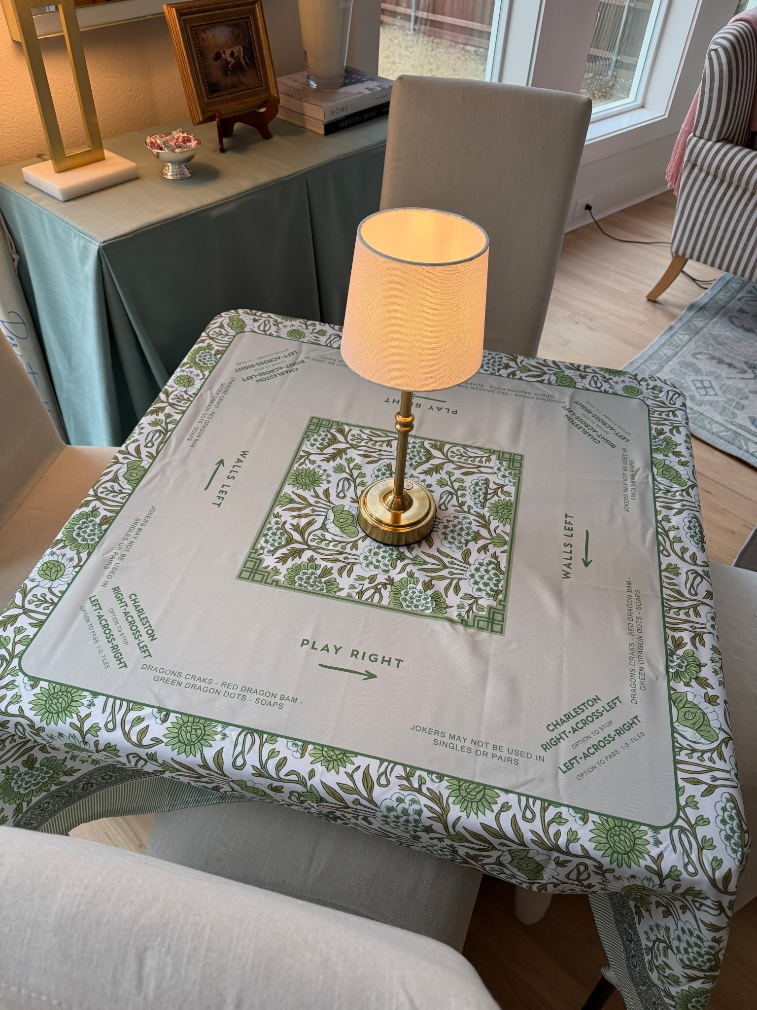 Cute and affordable mahjong tablecloth + mat!