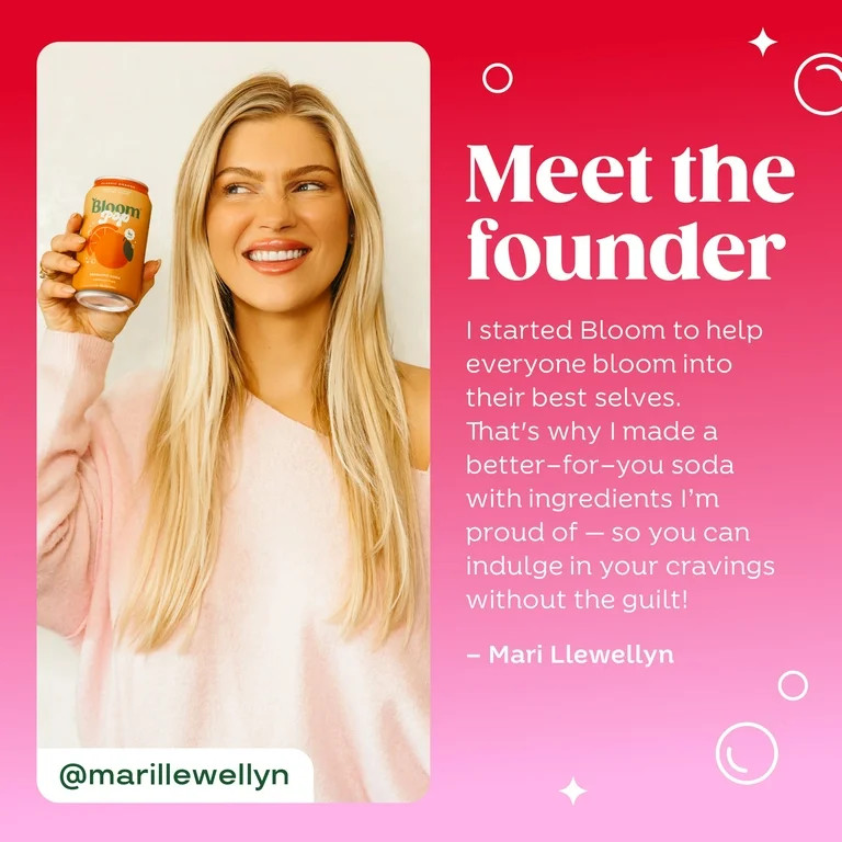 Bloom Pop Shirley Temple Prebiotic Soda Pop, 12 fl oz, 4 Pack Cans | Walmart (US)